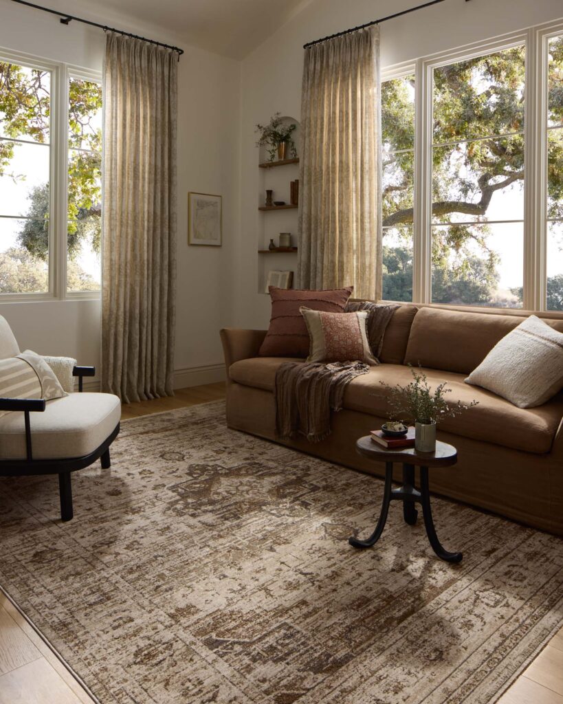 An Oriental rug in a Sarasota sitting room