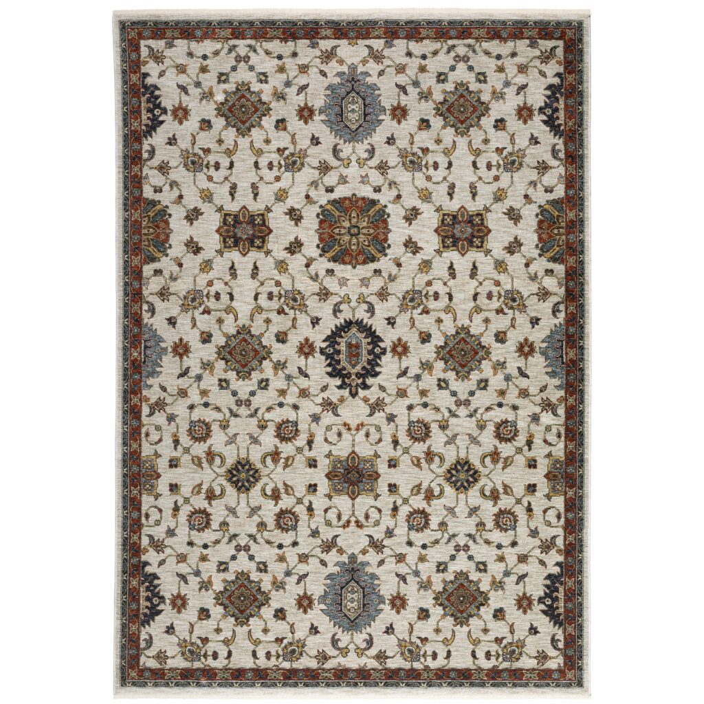 O751W21 — transitional area rug made in Egypt, at Shah Abbas Rugs in Sarasota
